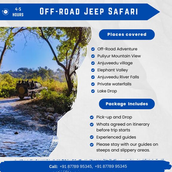 Kodaikanal Jeep Safari - Offroad Safari