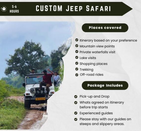 Kodaikanal Jeep Safari - Custom Safari