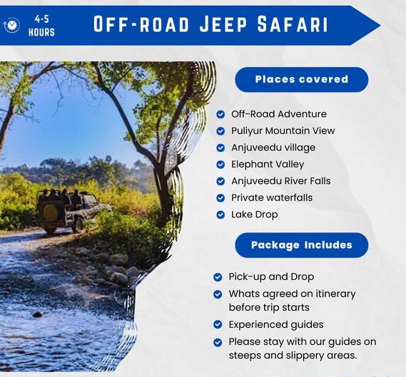 Kodaikanal Jeep Safari - Offroad Safari